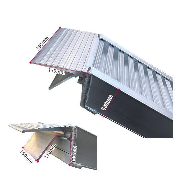 [1 pcs insertion .] aluminium slope slope aluminium ladder rail aluminium bridge super enduring . -ply 2000kg 14.5kg total length 1850× width 250× height 115mm SSX