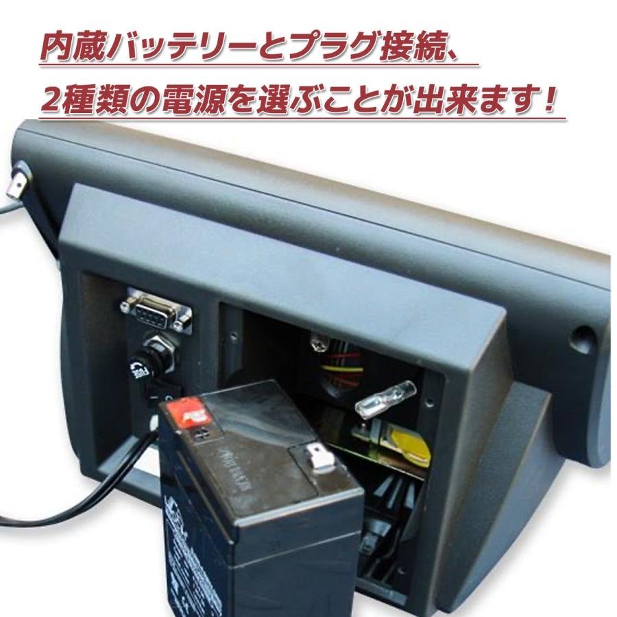 5％OFF 低床式計量器台秤(はかり) 100V 5ｔ デジタル式フロアスケール 5トン 1000mmｘ1000ｍｍ 内蔵バッテリー【営業店止め】_画像5