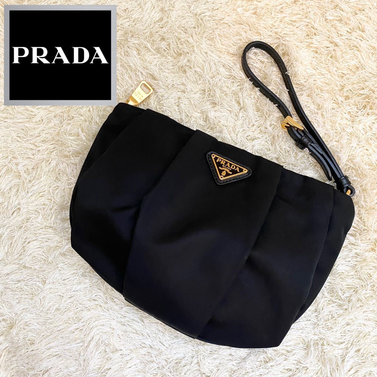 格安SALEスタート！ PRADA 新品同様 プラダ テスートナイロン 三角ロゴ