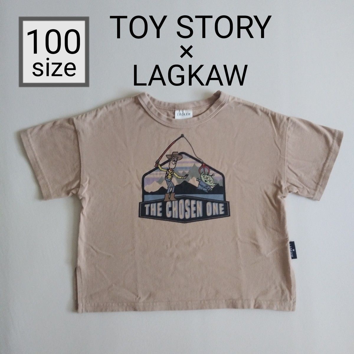 100サイズ　半袖Tシャツ　プリントTシャツ　Tシャツ　ディズニー　トイストーリー　TOYSTORY　Disney　LAGKAW