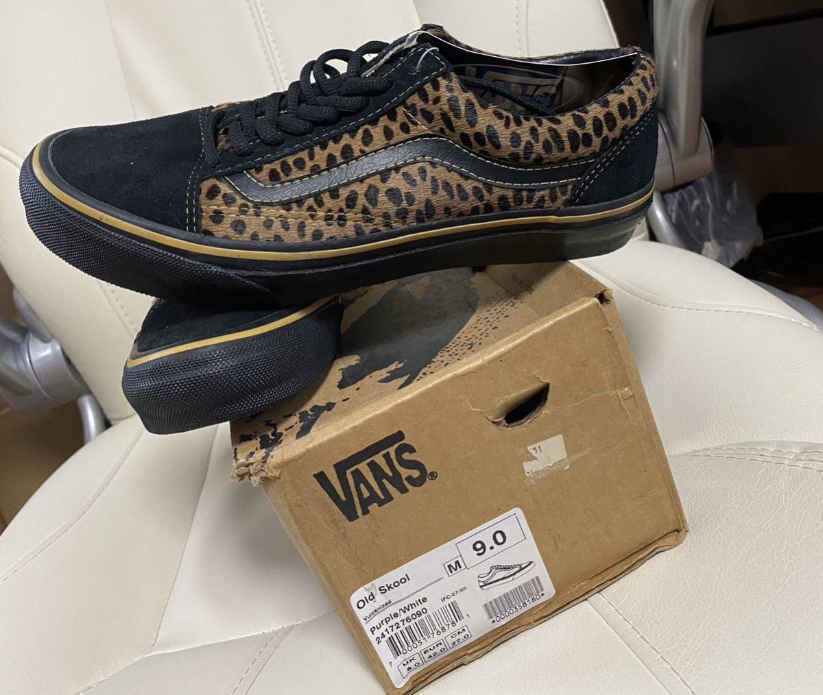 VANS old school ハラコpunk ヒョウ柄