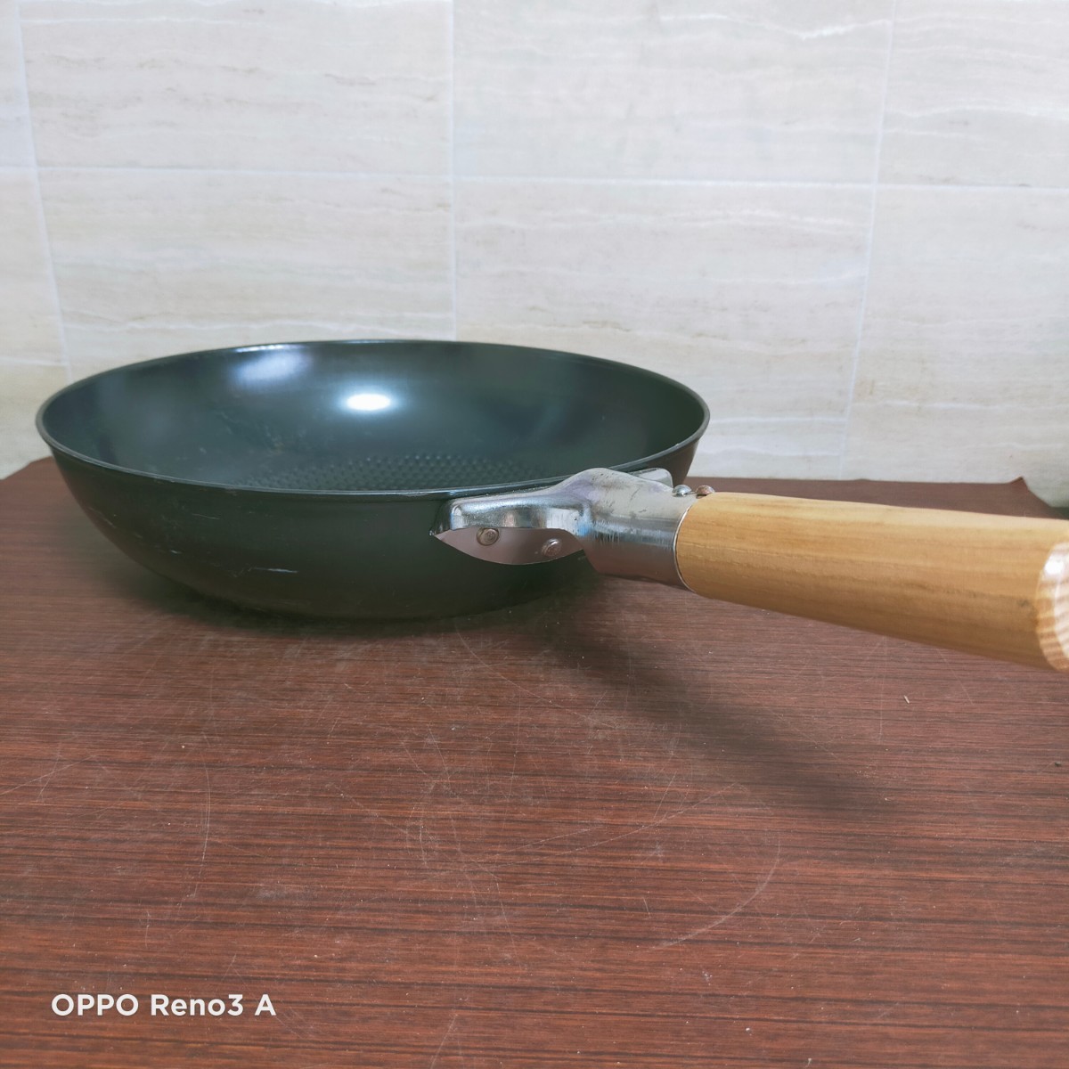 フライパン天ぷら鍋鉄鍋中華鍋調理器具木柄おたま油きり3点セット