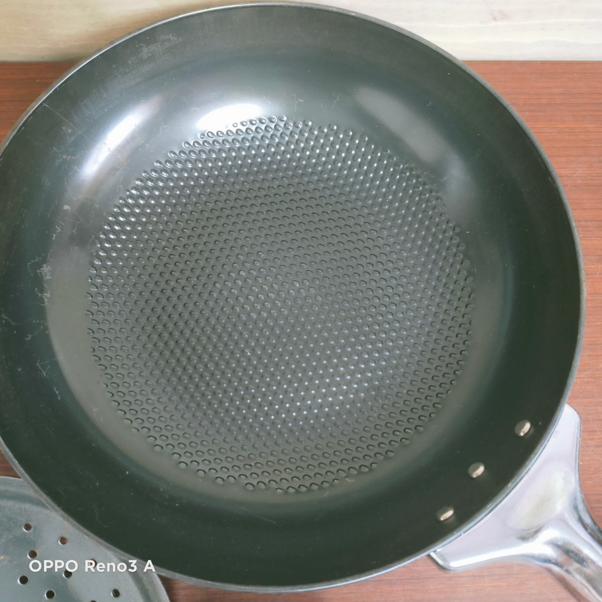 フライパン天ぷら鍋鉄鍋中華鍋調理器具木柄おたま油きり3点セット