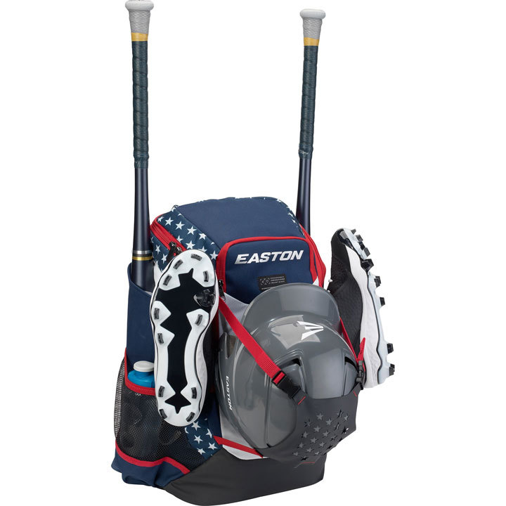 送料無料【USA物】イーストン EASTON 野球 バックパック Walk-Off NX Backpack 収納豊富 バット2本差し USA 柄 esa159066_画像2