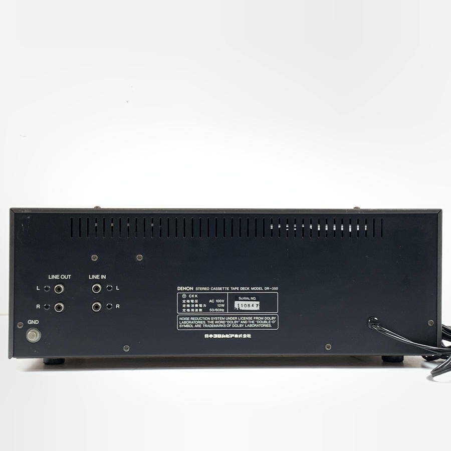 DENON デノン DR-350 カセットデッキ プレーヤー レコーダー DENON デノン DR-350 カセットデッキ プレーヤー レコーダー