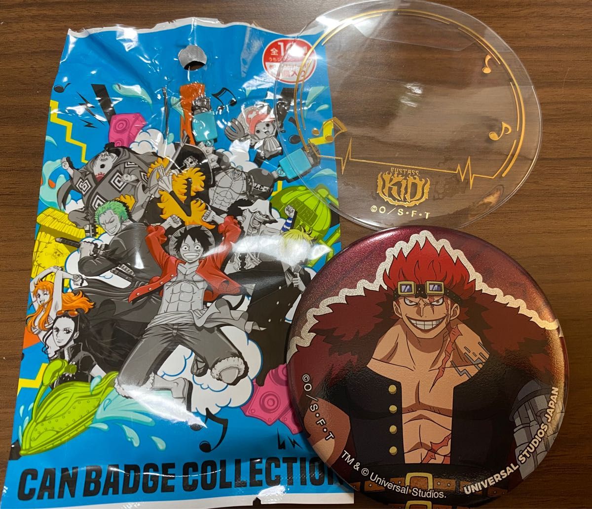 ワンピース USJコラボグッズ 缶バッジ ユースタス・キャプテン ワンピース USJコラボグッズ 缶バッジ ユースタス・キャプテン