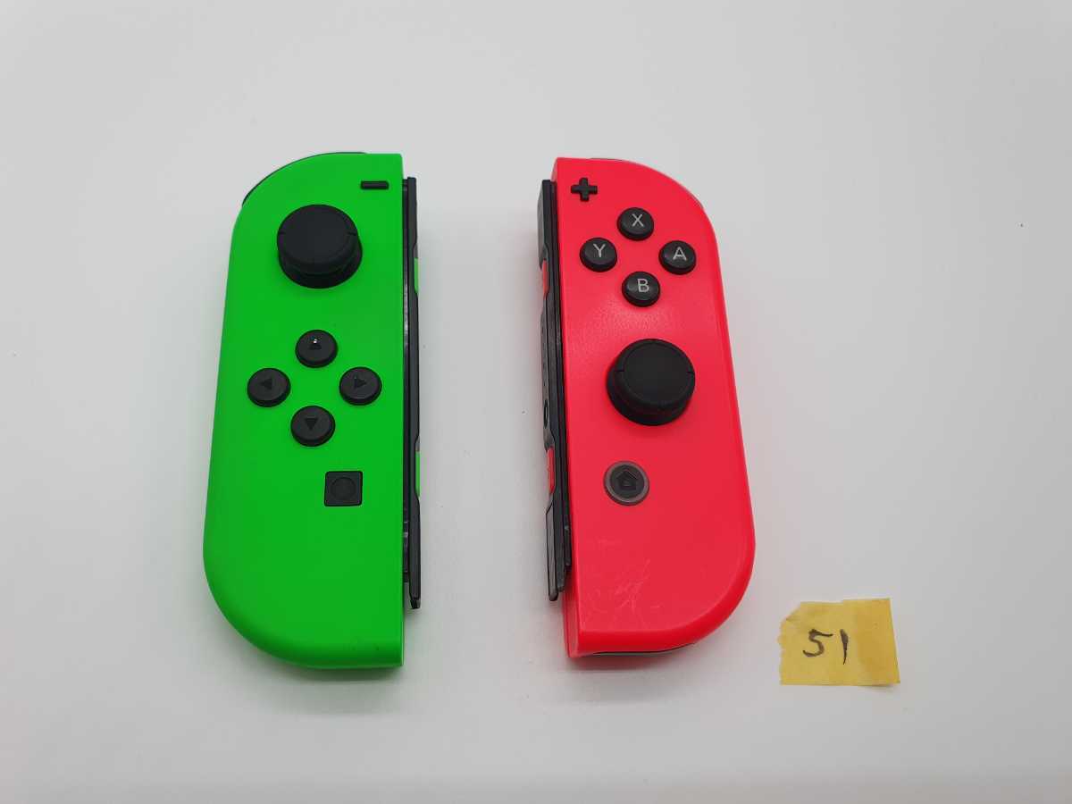 送料無料　任天堂　スプラトゥーン2カラー51　NintendoSwitch　ニンテンドースイッチ　ジョイコン　LR JOY-CON左右セットコントローラ_画像1