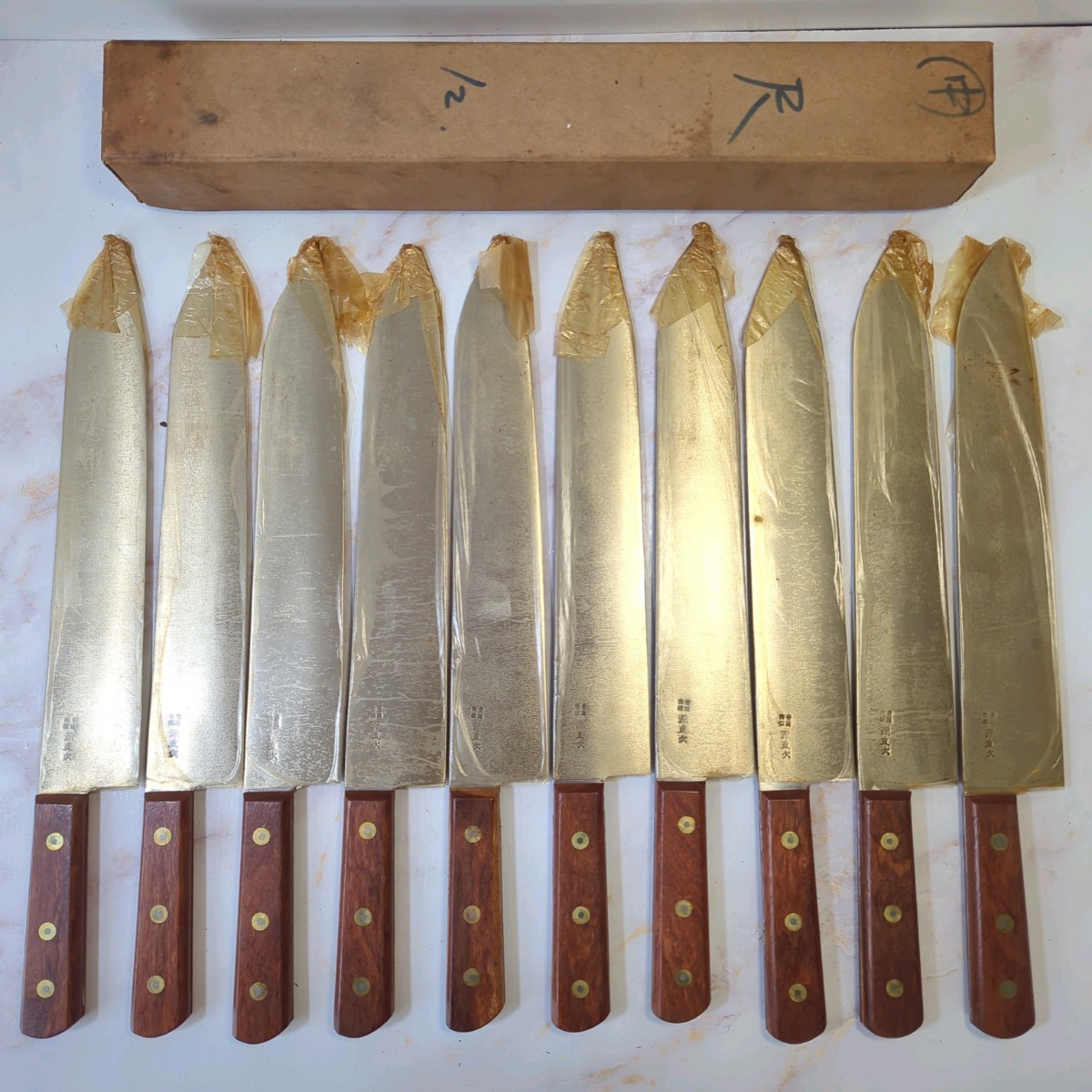 かわいい! 洋包丁 包丁 牛刀包丁 10本セット まとめて 刃渡り300mm
