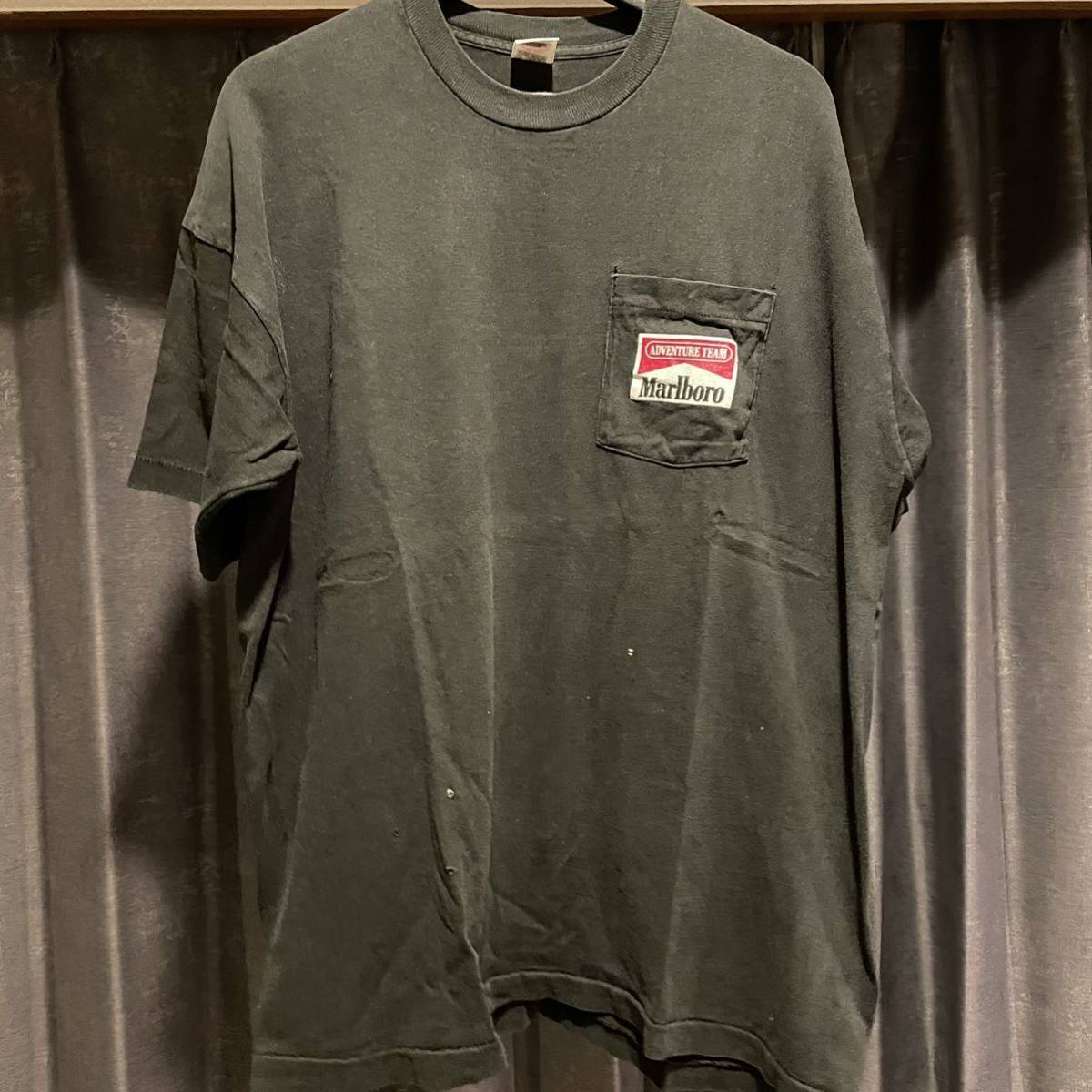 90s マルボロ snake pass ヘビプリント ポケットtシャツ XL USA製 ヴィンテージ フルーツオブザルーム