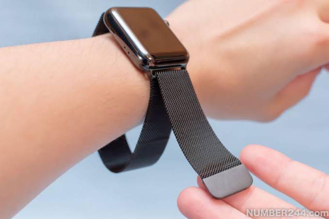 純正極上 Apple Watch 44mm ブラック ミラネーゼループ アップル 純正極上 Apple Watch 44mm ブラック ミラネーゼループ アップル