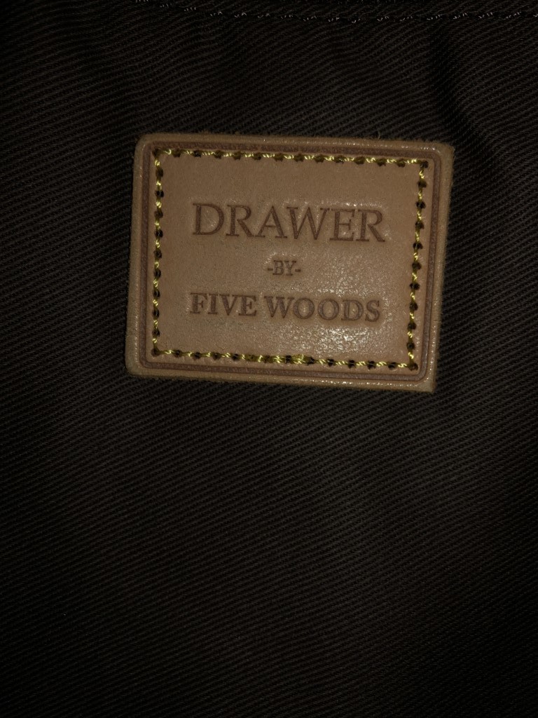 *DRAWER BY FIVE WOODS / five Woods all leather tote bag dark brown 