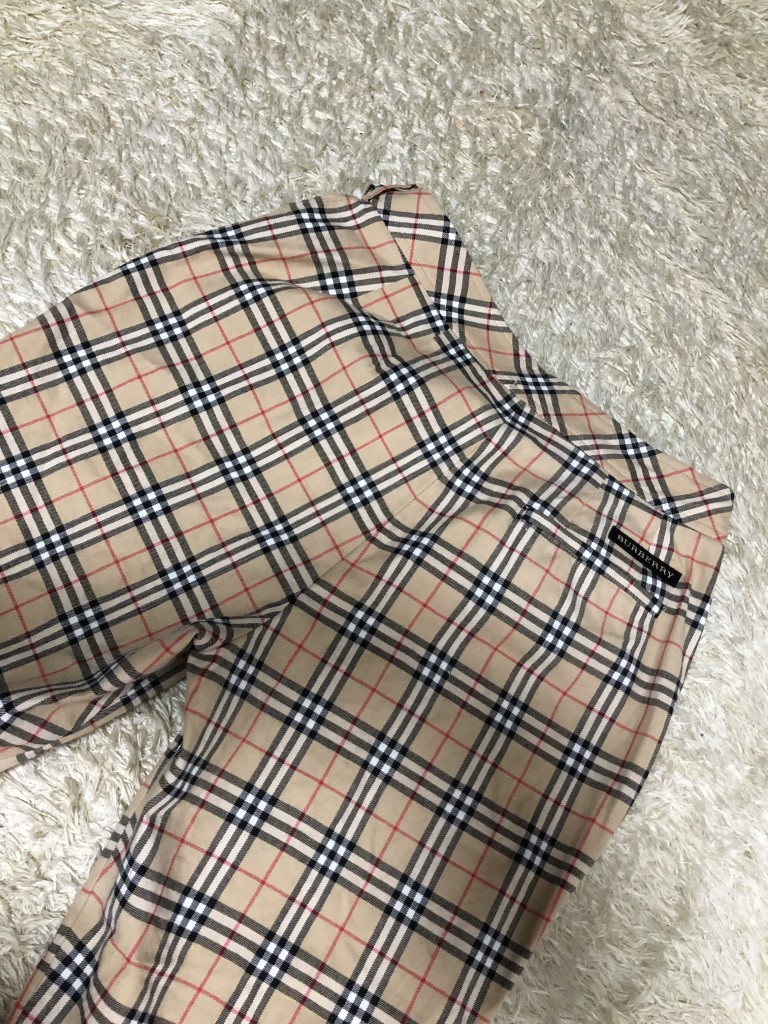 *BURBERRY GOLF Burberry noba check cotton pants stretch size 11 made in Japan 