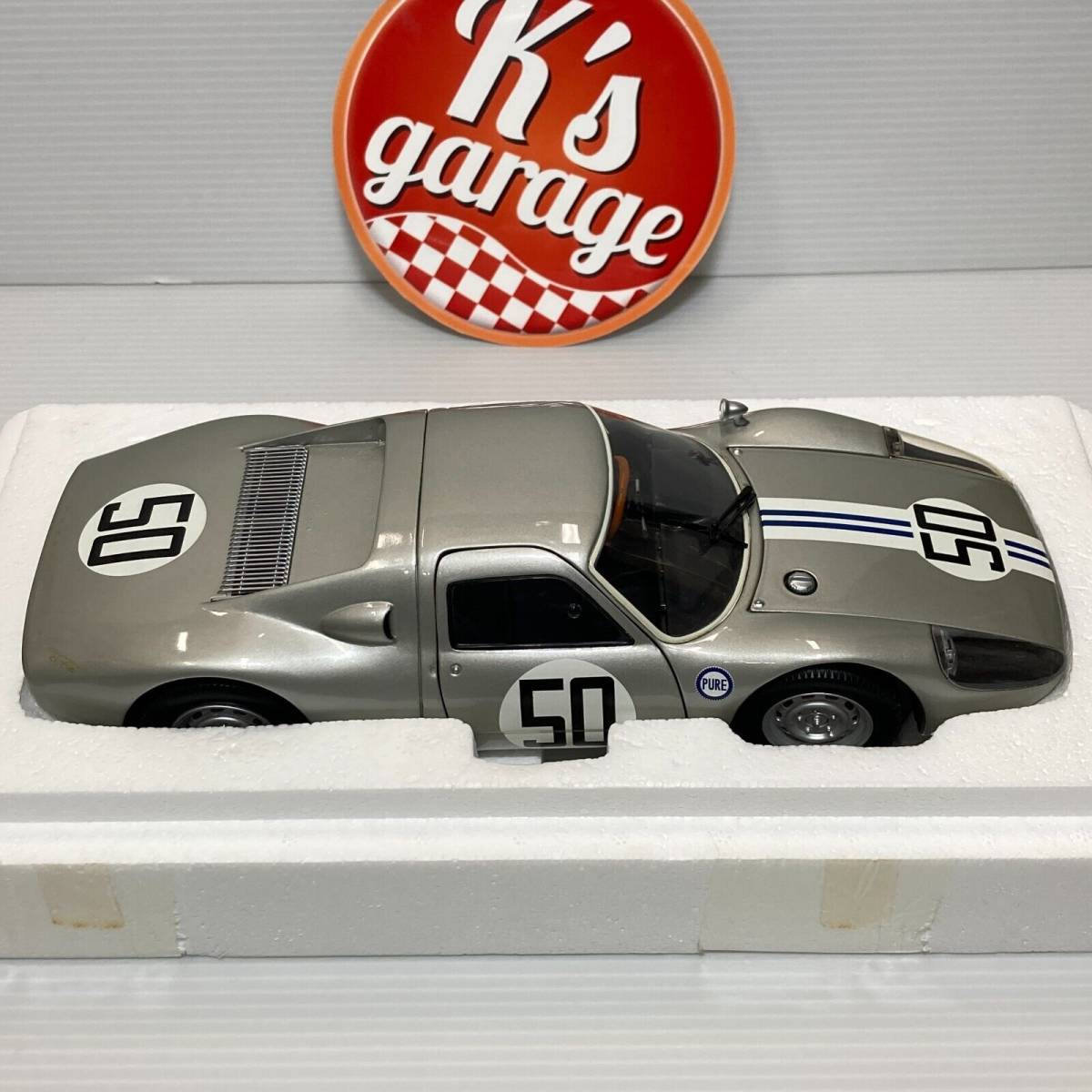 1/18 ミニチャンプス ポルシェ 904 GTS レーシング Racing 1964 #50 シルバー Silver 180646750 MINICHAMPS_画像2