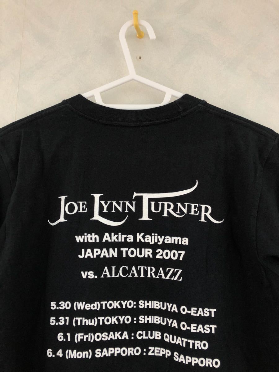 JOE LYNN TURNER with Akira Kajiyama JAPAN TOUR 2001 vs.ALCATRAZZ Tシャツ サイズXS SECOND HAND LIFE ジョーリンターナー 梶山章_画像2