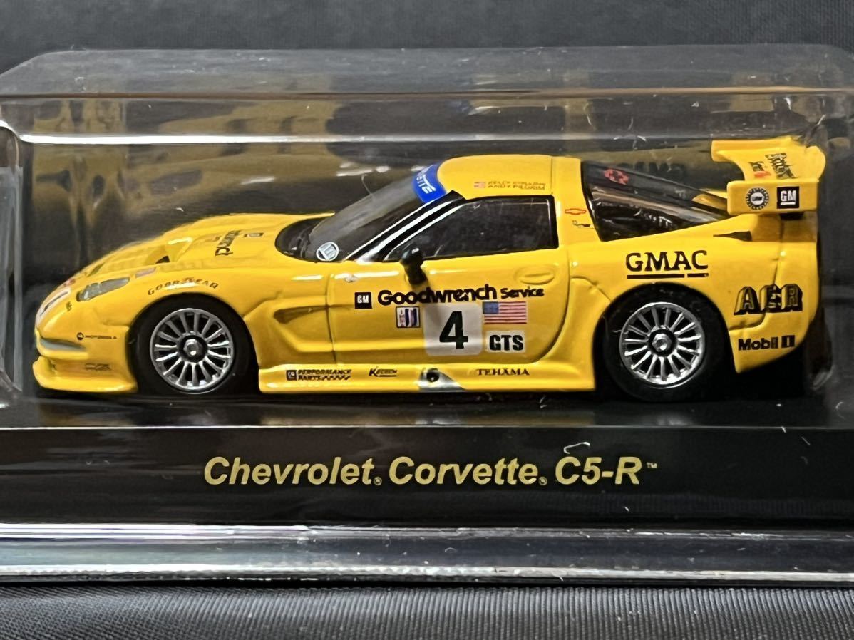 京商 1/64 USAスポーツカーミニカーコレクション2 CHEVROLET CORVETTE C6-R シボレー コルベット #4_画像4