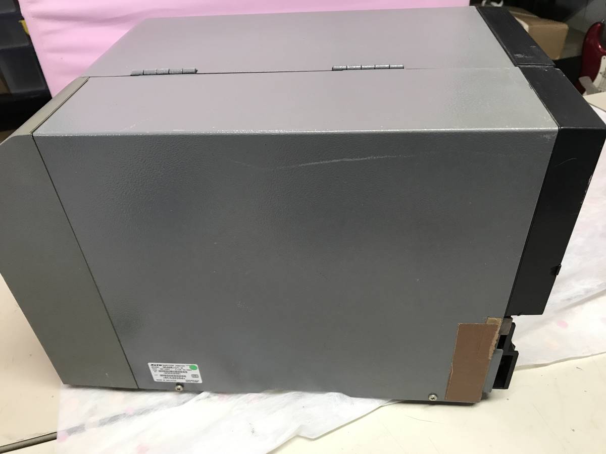 ◎ヤYS2428★SATO サトー BARCODE PRINTER バーコード ラベルプリンター SR408＋CT-2 コード無し動作未確認 ジャンク品　現状品　ECM_画像2