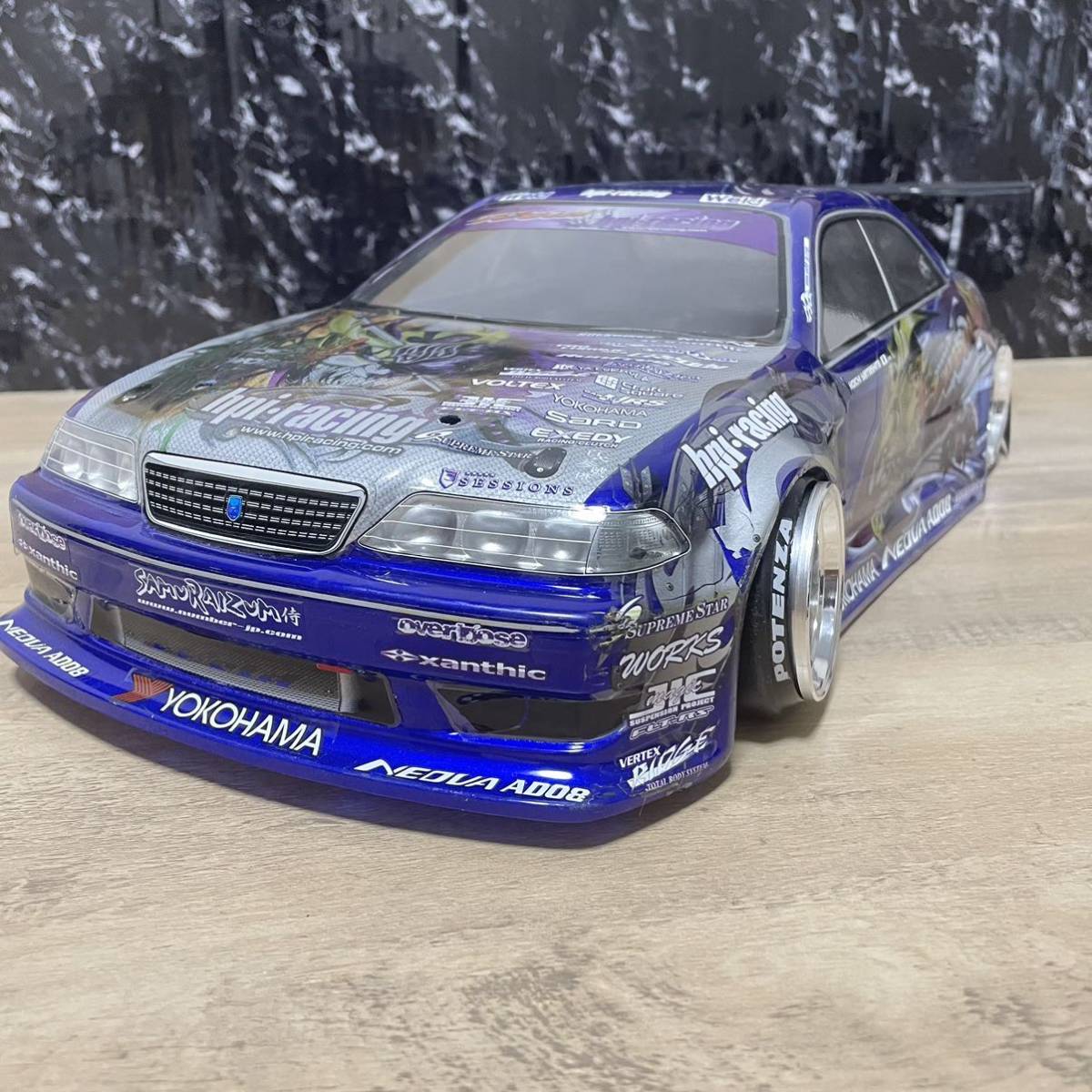 hpi トヨタ　マーク2　ドリフト　1/10 ラジコン　ボディ　rc ドリフト JZX100 ボディ 塗装済み