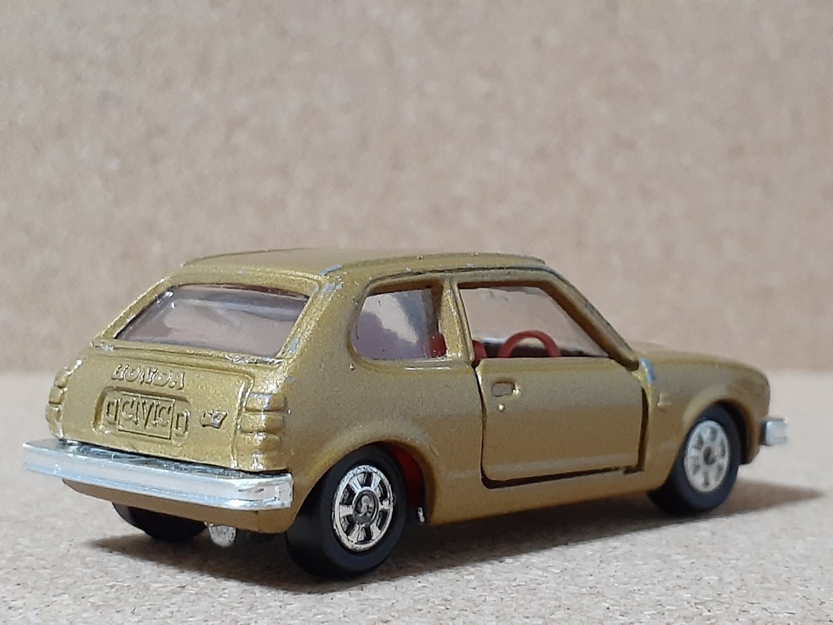 ◇日本製トミカ(旧ホイール)(1/57)◇ホンダ・シビック・GL(SB(初代)/茶