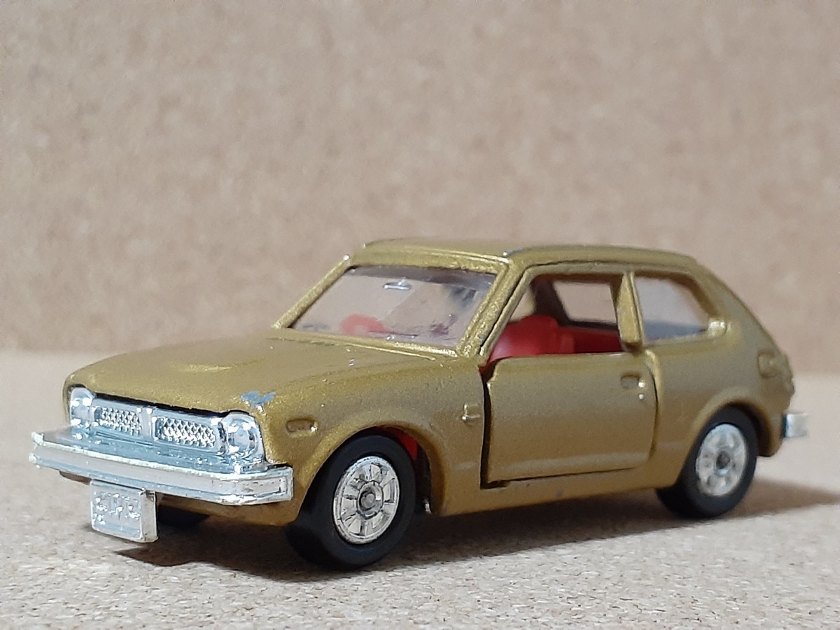 ◇日本製トミカ(旧ホイール)(1/57)◇ホンダ・シビック・GL(SB(初代)/茶