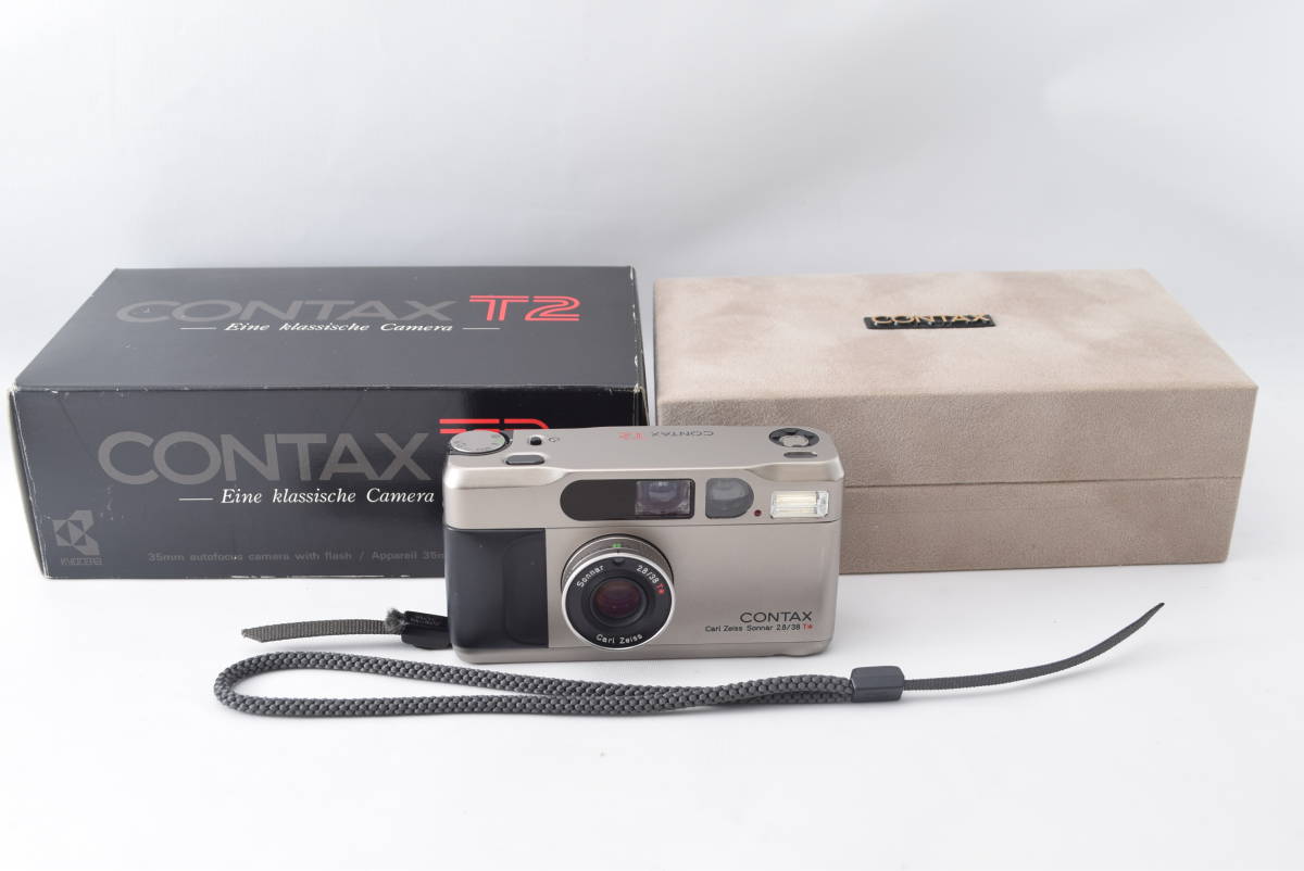 ☆超美品☆ CONTAX コンタックス T2 元箱 化粧箱付き！ □レンズ