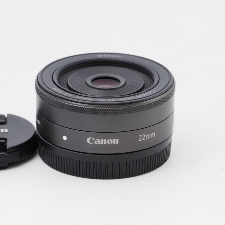 最高 Canon キヤノン 単焦点広角レンズ EF-M22mm F2 STM ミラーレス