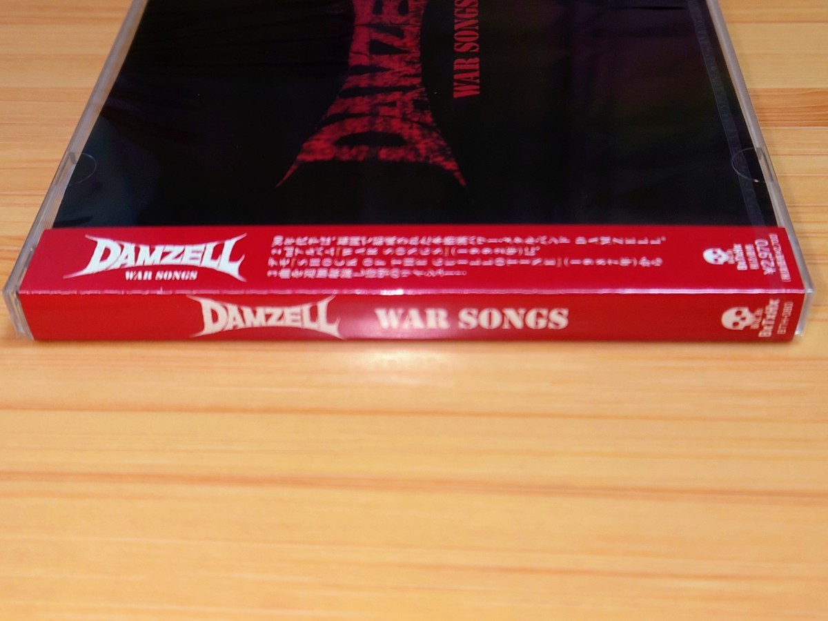 【新品同様 未開封】DAMZELL/ダムゼル◆WAR SONGS◆1992年作品/2nd◆2022年再発盤/デモ音源3曲追加収録/ジャパメタ_画像3