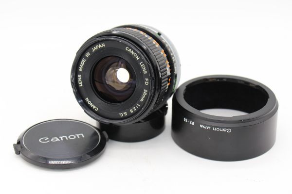 オリジナル Canon FD 28mm 1:2.8 S.C. 整備済 オールドレンズ キヤノン