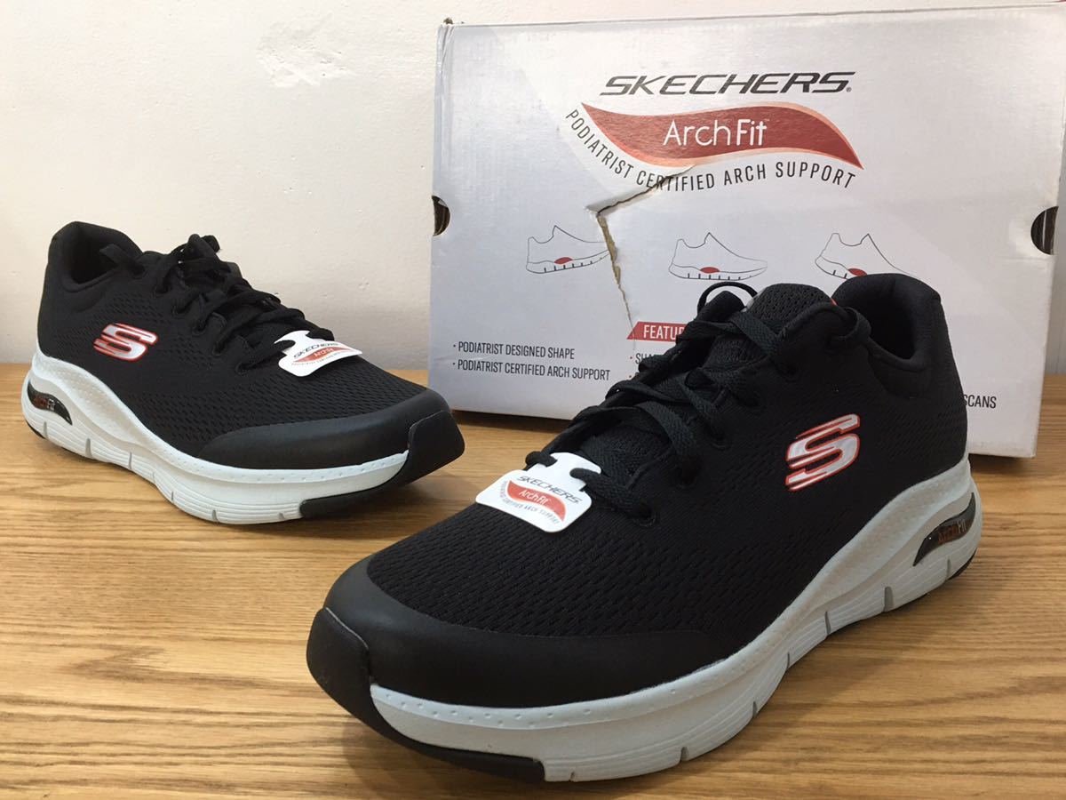 円高還元 D3H001◆新古品◆ スケッチャーズ SKECHERS アーチフィット 合成繊維 ブラック スニーカー 29cm 232040-BKRD 29.0cm 円高還元 D3H001◆新古品◆ スケッチャーズ SKECHERS アーチフィット 合成繊維 ブラック スニーカー 29cm 232040-BKRD 29.0cm