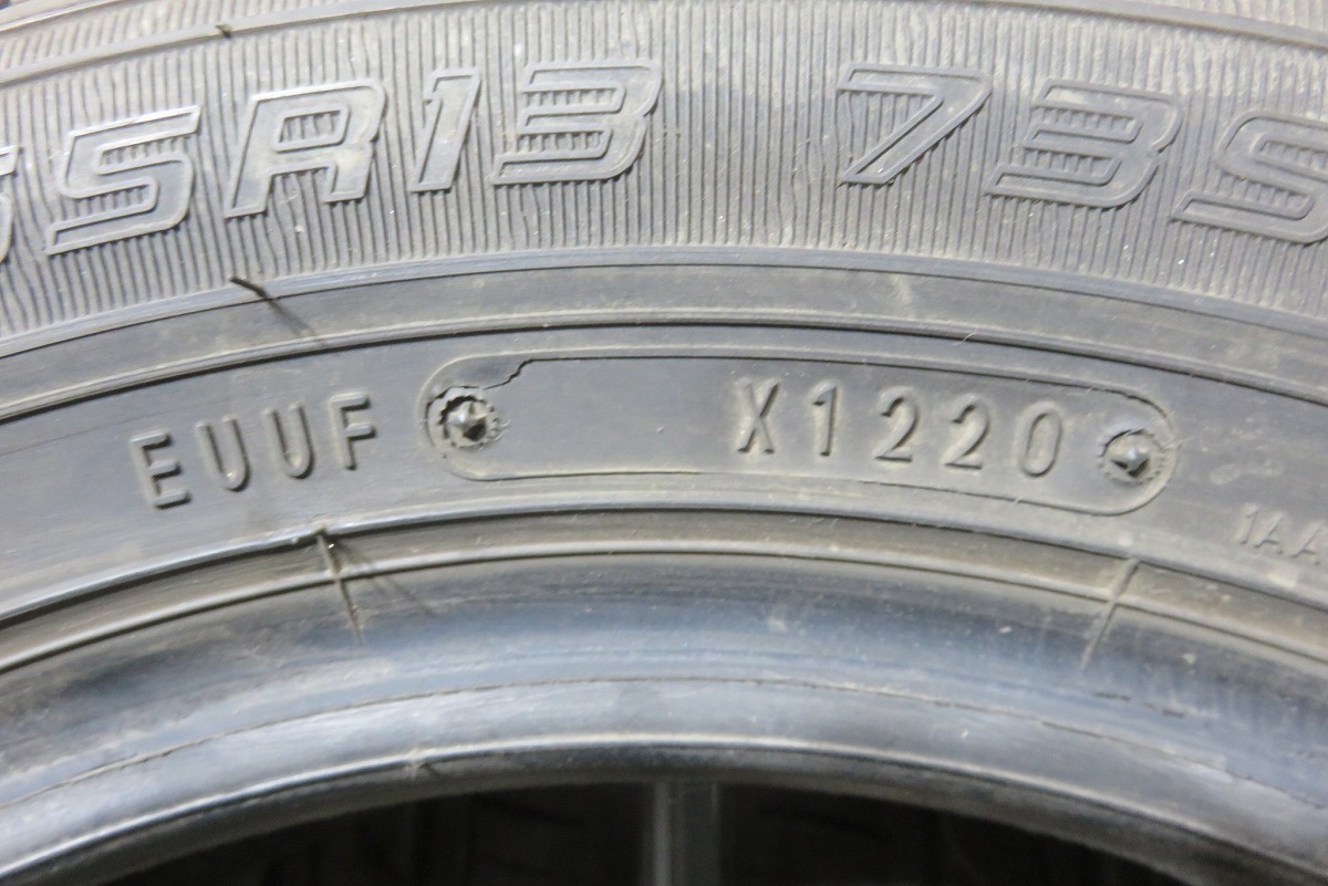 DUNLOP／ダンロップ EC202 155/65R13 4本SET／2019～20年製 8分山 オンロード／中古 ／23081523_画像9