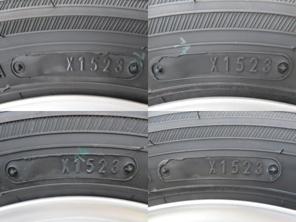 新品タイヤ 中古鉄ホイールセット 145R12 6PR LT 12インチ 12x4.00B 4穴 PCD100 145/80R12 80/78N LT相当 冬 ミツビシ a18218_画像6