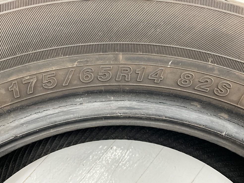 中古タイヤ 4本セット 175/65R14 82S ヨコハマ ECOS ES31 夏 サマー 175/65/14 フィット/アリア/ヴィッツ b3284_画像8