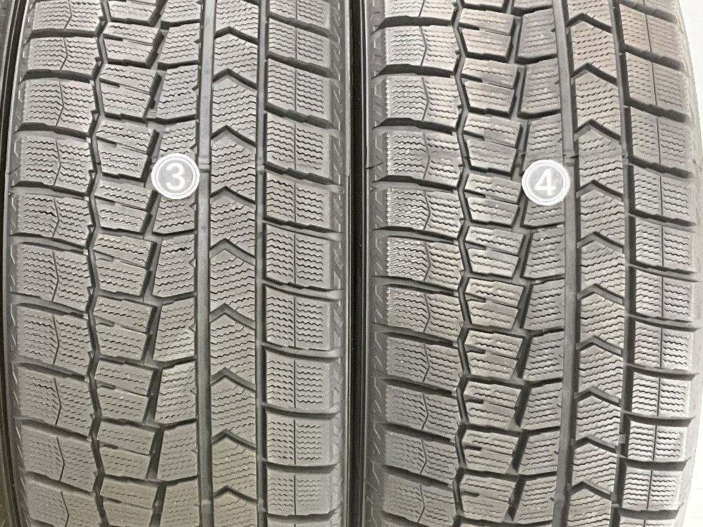 中古タイヤ 4本セット 225/55R16 95Q ダンロップ WINTERMAXX WM02 冬 スタッドレス 225/55/16 ソアラ/5シリーズ b3130_画像4