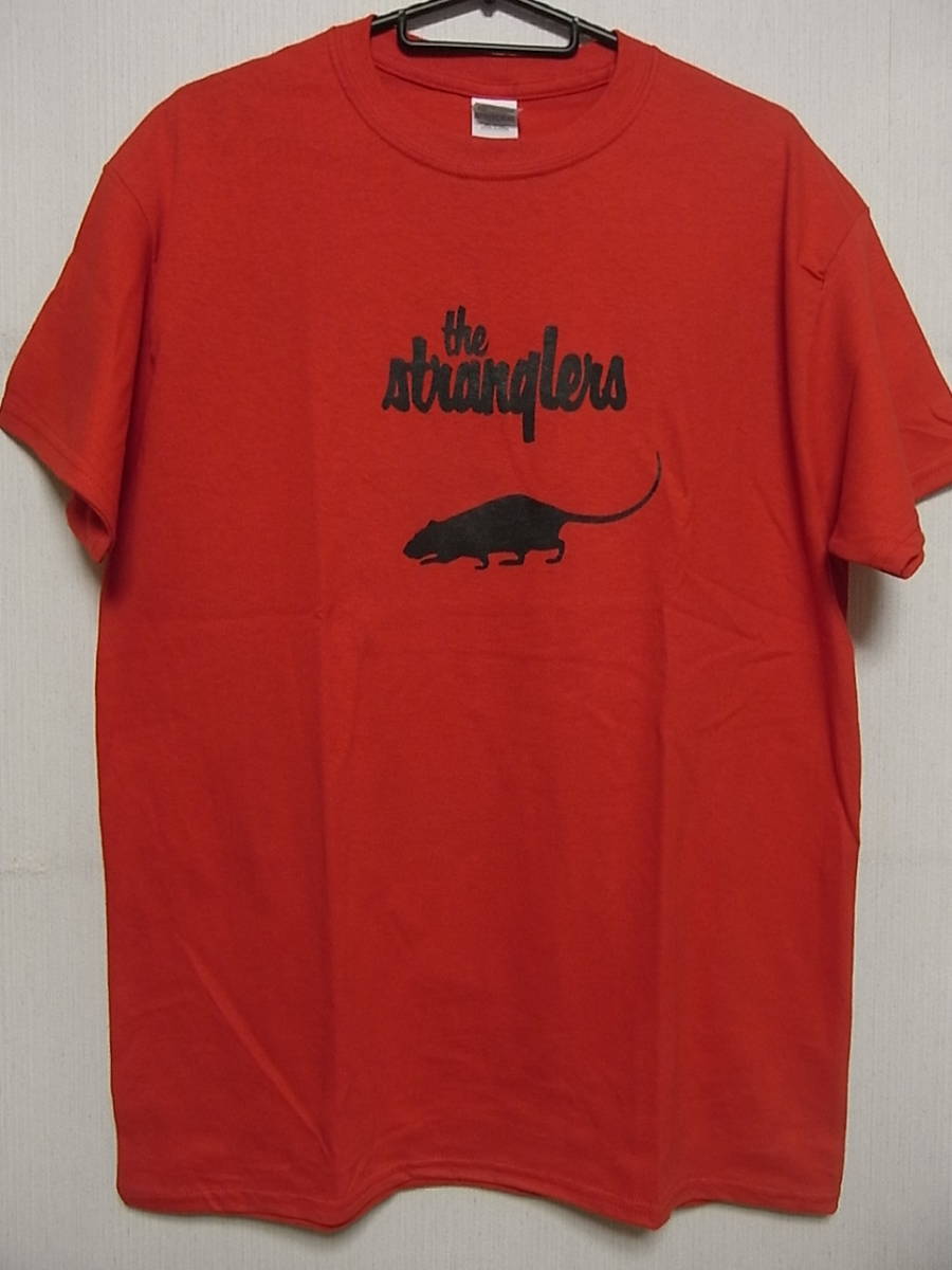 即決★新品★70'Sパンク関連Ｔシャツ★ストラングラーズ★THE STRANGLERS★RATTUS★レッドボディ×ブラックプリント★S/M/Lサイズ対応可能_画像1