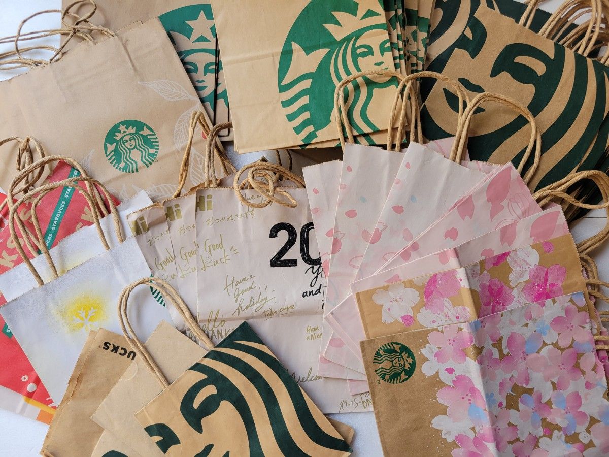 スターバックス 紙袋 20周年 桜 クリスマス シンガポール 海外 スターバックス 紙袋 20周年 桜 クリスマス シンガポール 海外