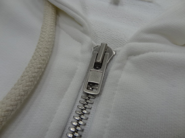 マルタンマルジェラ 14 八の字 デザイン ジップアップ スウェット パーカー ジャケット 白 ホワイト 無地 48 トルコ製 ステレオタイプ 色_画像5