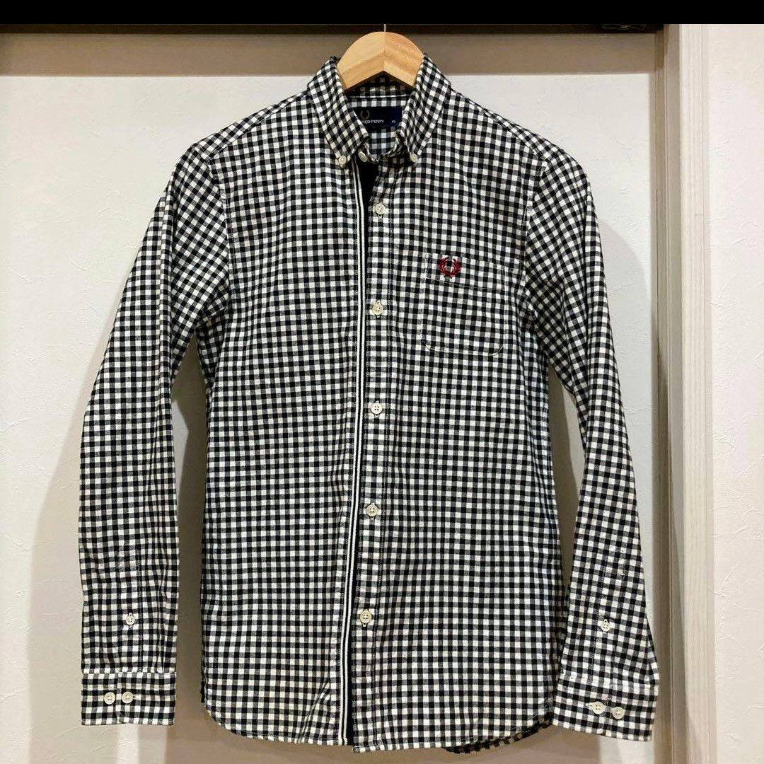 FRED PERRY ギンガムチェック柄オックスフォードシャツ フレッド FRED PERRY ギンガムチェック柄オックスフォードシャツ フレッド