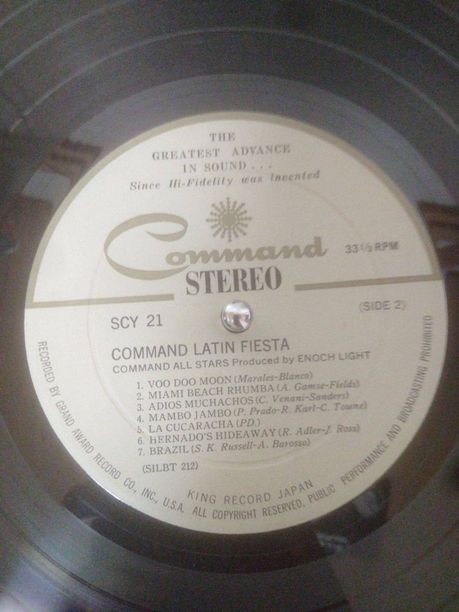 Enoch Light Command Latin Fiesta ペラジャケ_画像4