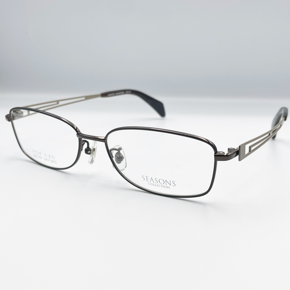 メガネフレーム SEASONS シーズンズ SC107 C-2 フルリム チタニウム 日本製 メガネ 眼鏡 新品未使用 送料無料_画像1