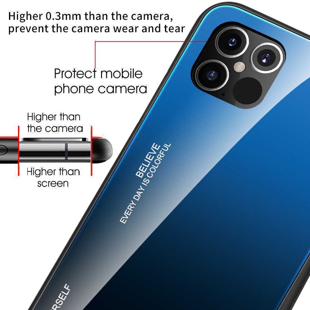 おまけ付き ブルーレッド iphone ケース 14 13 12 11 Xs Pro Max mini グラデーション 耐衝撃 カバー ガラス アイフォン スマホ 青 赤_画像4