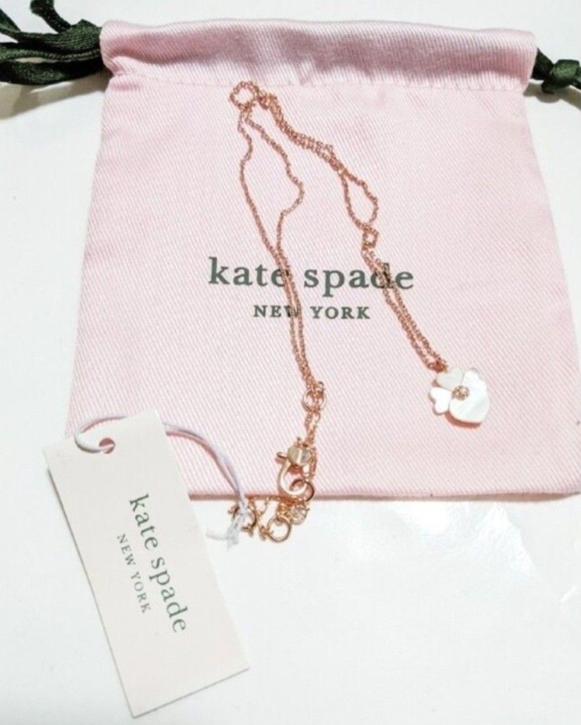 新品】kate spade ケイトスペード ネックレス プレシャス パンジー