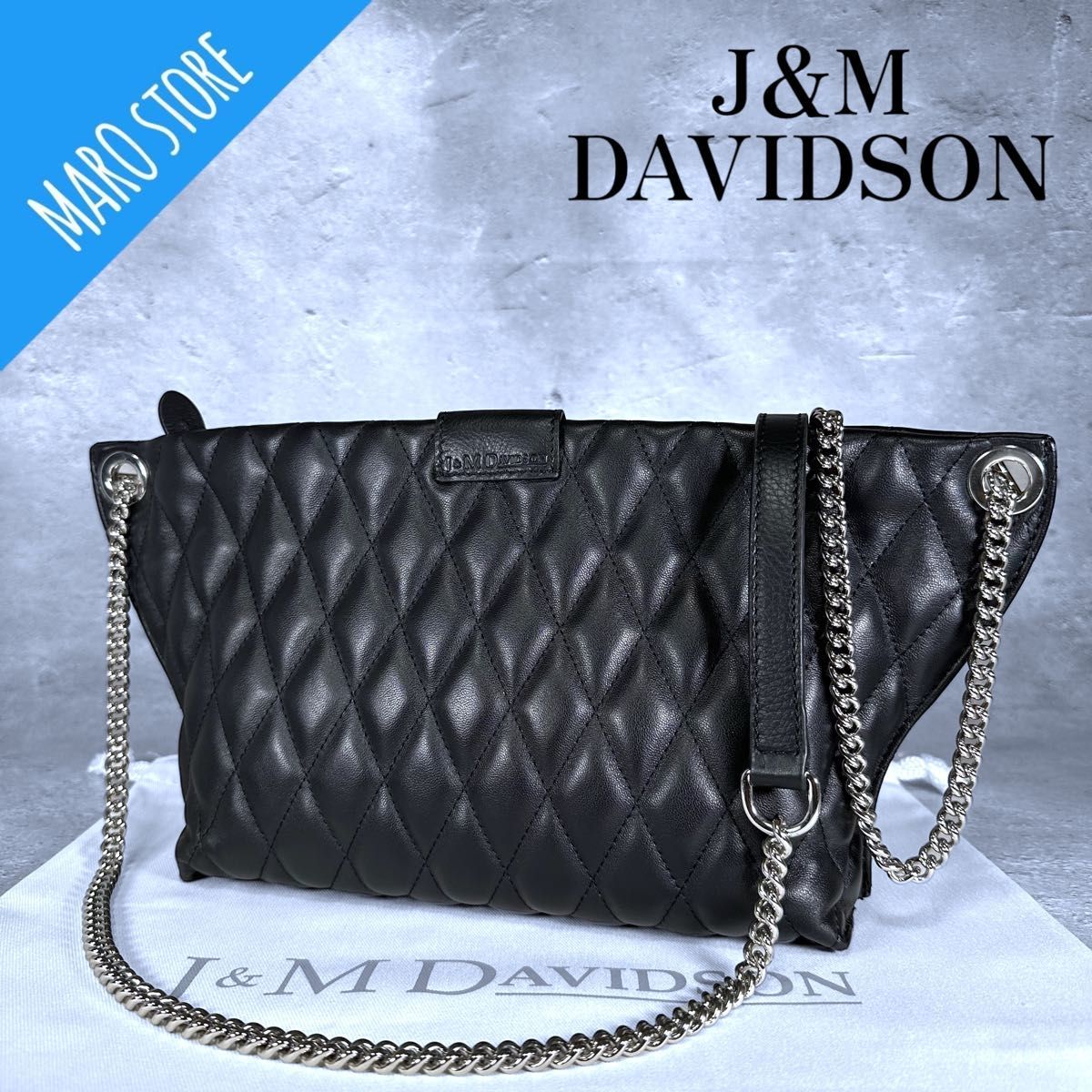 激安価格の 【超美品】J&M DAVIDSON ショルダーバッグ キルティング