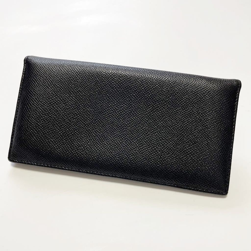 ☆美品 BVLGARI ブルガリ マン 二つ折り 長財布 レザー ブラック 黒
