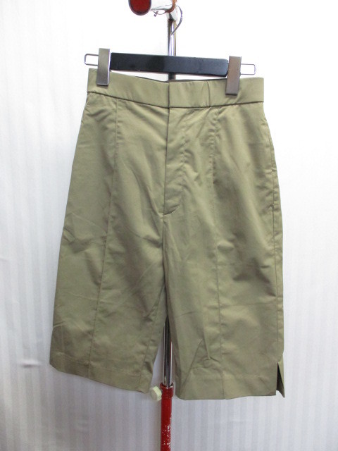  unused MOUSSY Moussy stretch entering short pants SIZE1 beige wide pants work pants manner design 08031