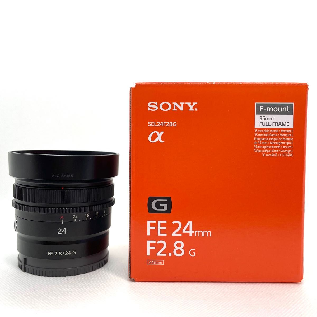 ほぼ未使用 SONY FE24mm f2 8G 単焦点レンズ SEL24F28G ソニー フル