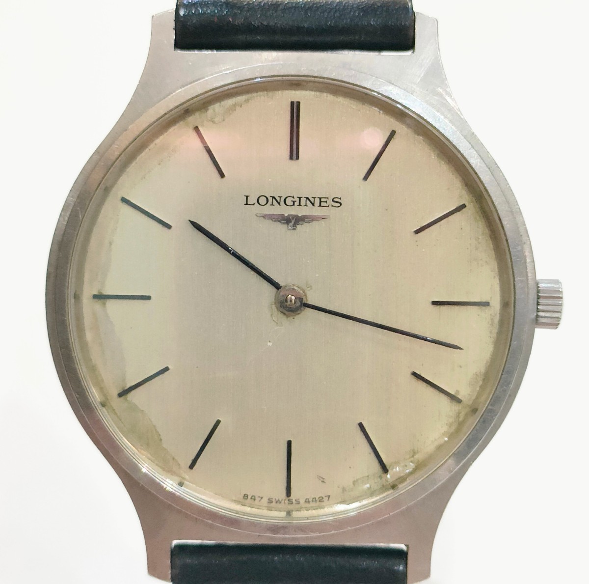 LONGINES　ロンジン　847 SWISS 4427　手巻き　稼働品　社外ベルト