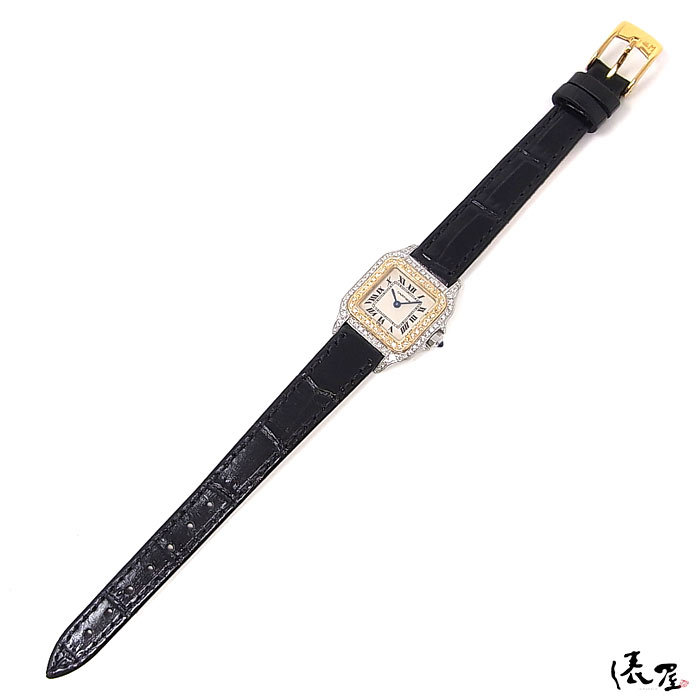 [ Cartier ] K18×SS bread tail SM 2 -ply diamond ultimate beautiful goods Vintage lady's clock Cartier Panthere. shop 