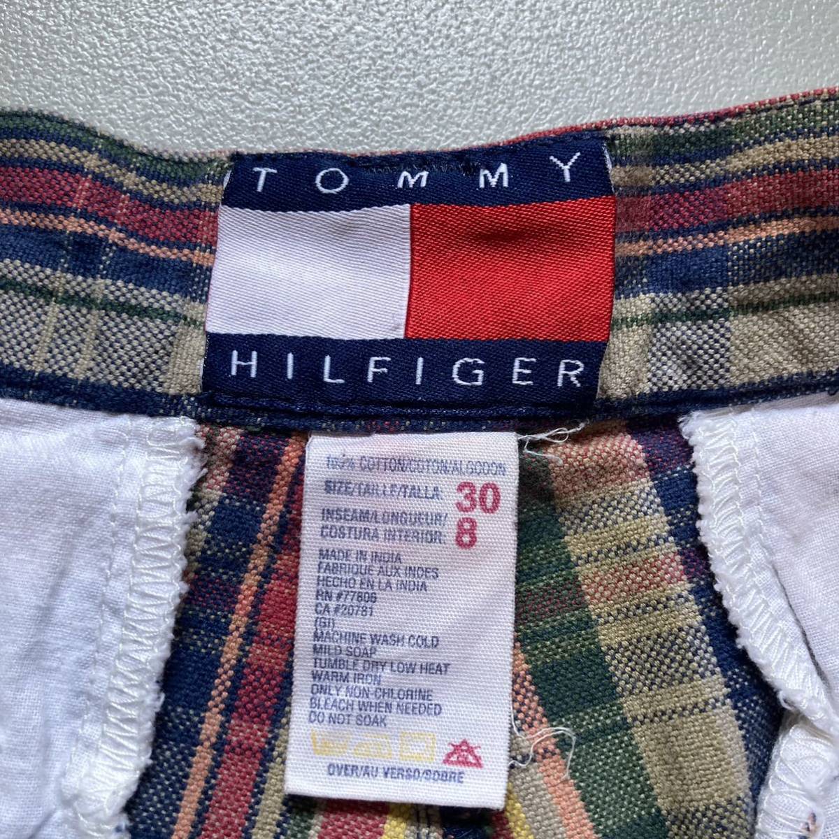 Tommy Hilfiger Madras check shorts トミーヒルフィガー ショートパンツ 柄ショーツ　マドラスチェックハーフパンツ