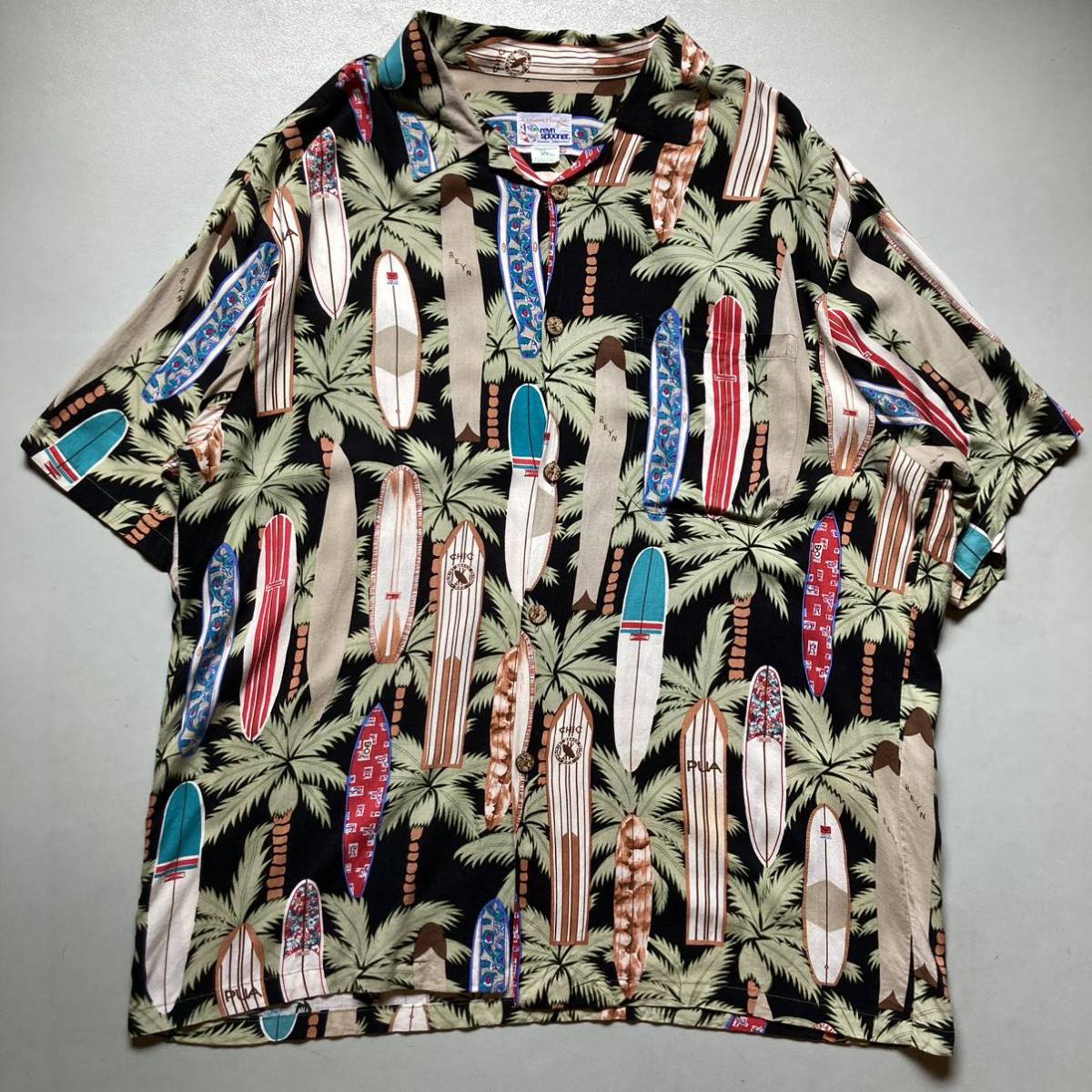 90s Reyn spooner rayon S/S Hawaiian shirt 90年代　レインスプーナー　ハワイアンシャツ　アロハシャツ