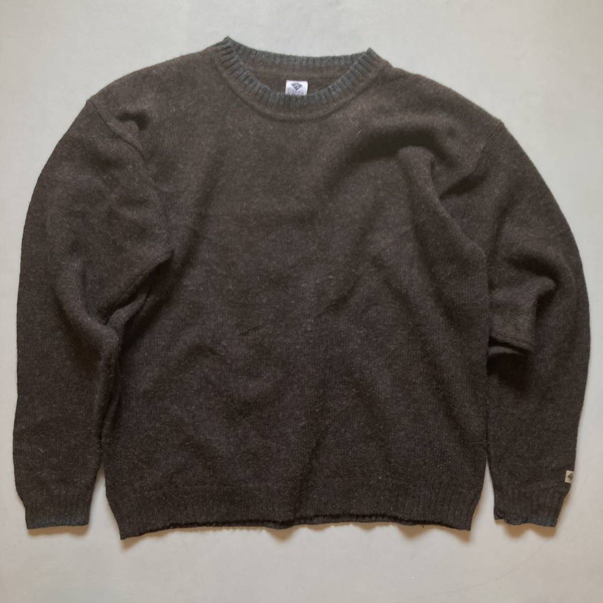 90s Columbia Shetland wool knit 90年代 コロンビア クルーネックセーター スコットランド ウールニット