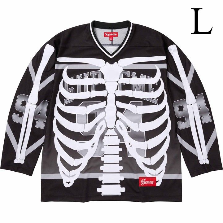 L SUPREME 23AW Bones Hockey Jersey 黒｜Yahoo!フリマ（旧PayPayフリマ）